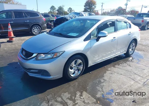 2013 Honda Civic Lx z USA, uszkodzony, nr VIN 2HGFB2F54DH593707